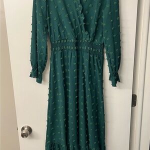 Green Long Sleeve Dress